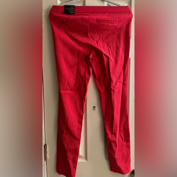 Vibrant Red Textured Pants - Picture 3 of 6